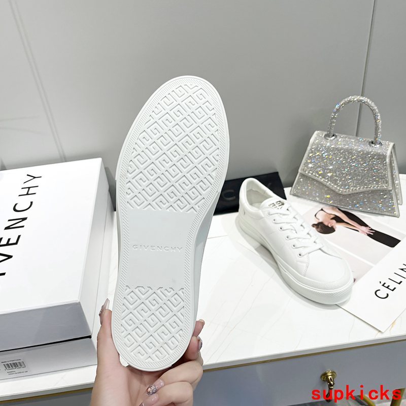 Givenchy White Loafer Flats - Toe Detail View