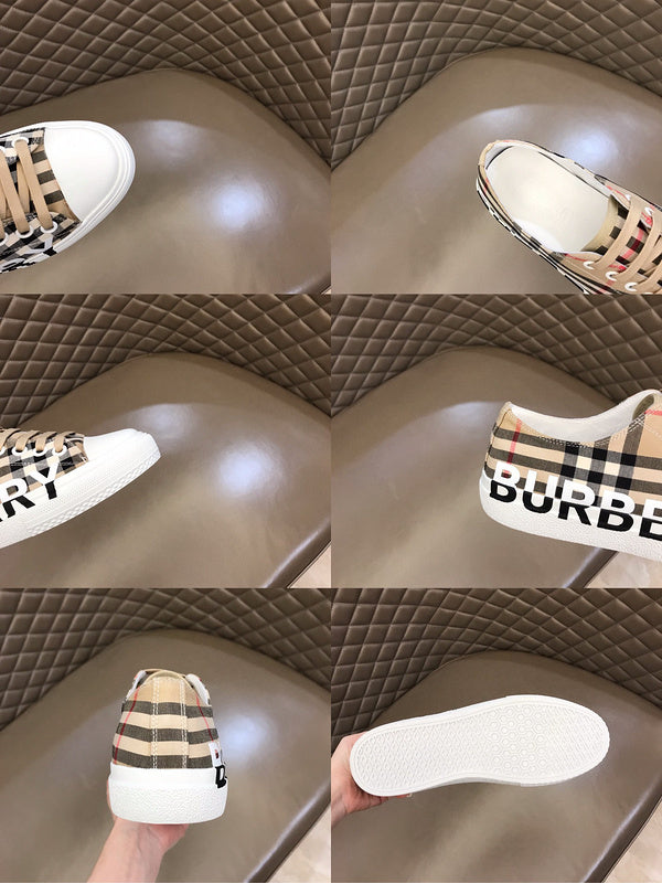 Burberry Chocolate Brown Low-Top Sneakers - Back View