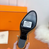 Hermes shoes Style 388 - logo and branding close-up
