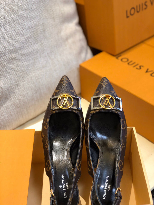 Close-up of Louis Vuitton shoes craftsmanship