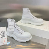 Alexander McQueen Tan Slip-On Sneakers - Side Profile View