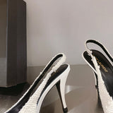 Close-up of Saint Laurent shoes craftsmanship