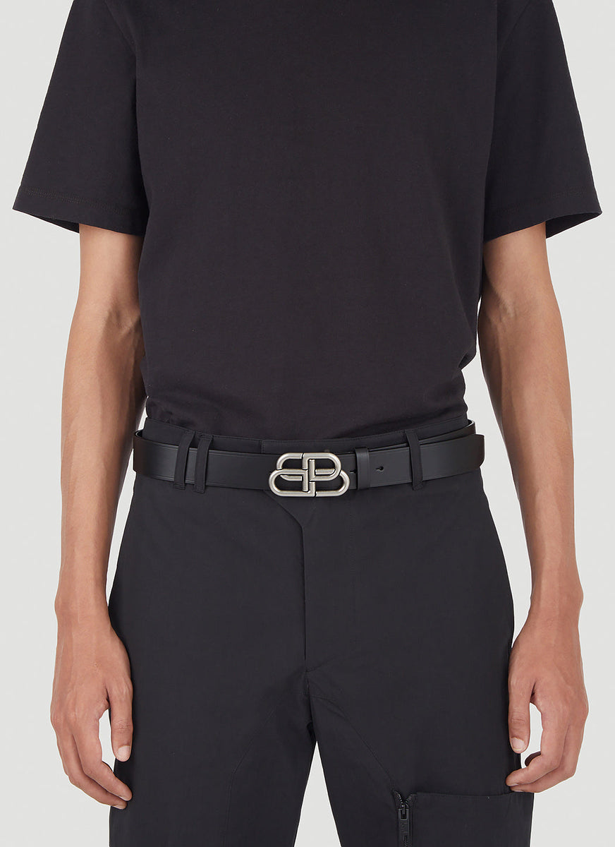 Balenciaga Belts? Balenciaga Men Bb Large Belt Premium Leather Designer Belt