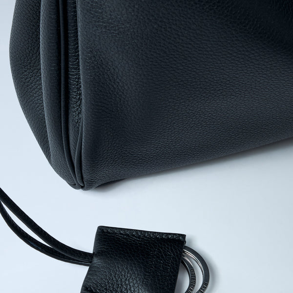 Close-up of Balenciaga shoulder bags hardware and fine stitching