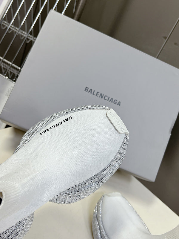 Balenciaga Tan Pointed-Toe Stiletto Heels - Toe Detail View
