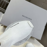 Balenciaga Tan Pointed-Toe Stiletto Heels - Toe Detail View