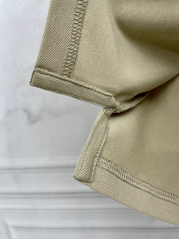 Close-up of Burberry t-shirt craftsmanship