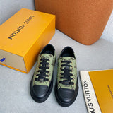 Close-up of Louis Vuitton shoes craftsmanship