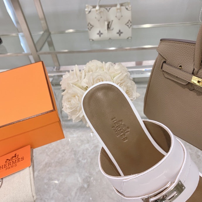 Hermès Chocolate Brown Knee-High Boots - Studio Shot