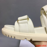 Dior Nude Chunky Platform Sneakers - Side Profile View