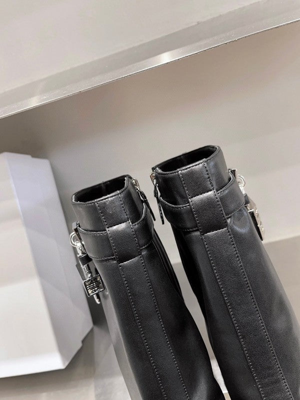 Givenchy Tan Ankle Boots - Angled View