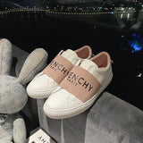 Givenchy Grey Classic Ballet Flats - Close-Up Texture View