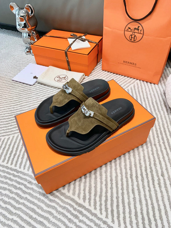 Hermes sandals Style 220 - styled lifestyle view