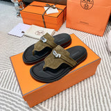 Hermes sandals Style 220 - styled lifestyle view