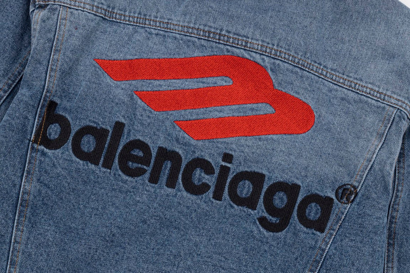 Close-up of Balenciaga designer clothing craftsmanship
