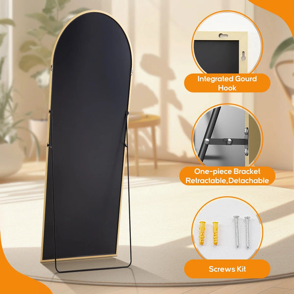 Arched Full Length Mirror with Stand