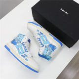 Close-up of Amiri sneakers craftsmanship