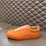 Hermès Camel Combat Boots - Angled View