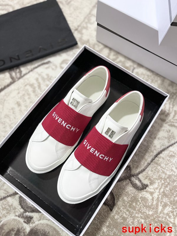 Givenchy Burgundy Pointed-Toe Flats - Front View