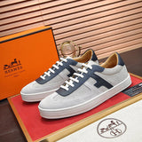 Hermès Beige High-Top Sneakers - Back View