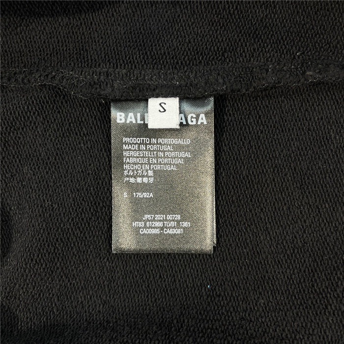 Close-up of Balenciaga designer clothing craftsmanship