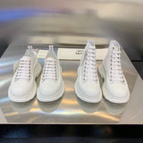 Alexander McQueen Nude Chunky Platform Sneakers - Detail Shot of Craftsmanship