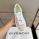 Givenchy Nude High-Top Sneakers - Close-Up Texture View