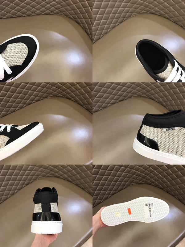 Hermès Beige Low-Top Sneakers - Toe Detail View