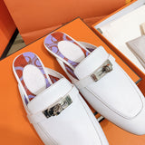 Hermès Grey Low-Top Sneakers - Toe Detail View