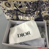 Dior Chocolate Brown Slingback Heels - Side Profile View