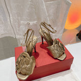 Close-up of Valentino Garavani shoes craftsmanship