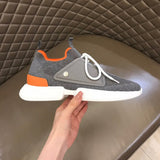 Hermès Tan Chunky Platform Sneakers - Toe Detail View