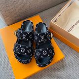 Louis Vuitton Grey Slingback Heels - Angled View
