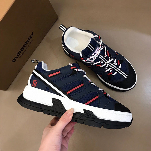 Burberry Beige Low-Top Sneakers - Sole Detail View