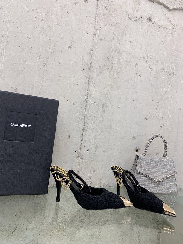 Back view of Saint Laurent luxury piece style No.021