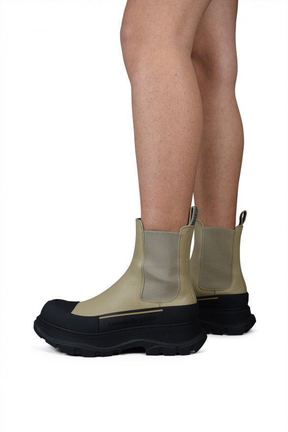 Alexander McQueen Shoes- Alexander Mcqueen Women Tread Slick Boots Comfortable Everyday Designer Shoes