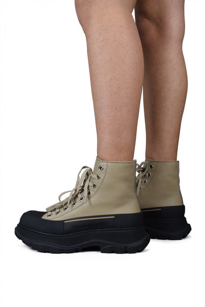 Alexander McQueen Shoes? Alexander Mcqueen Women Tread Slick High Boots Premium Designer Casual Shoes