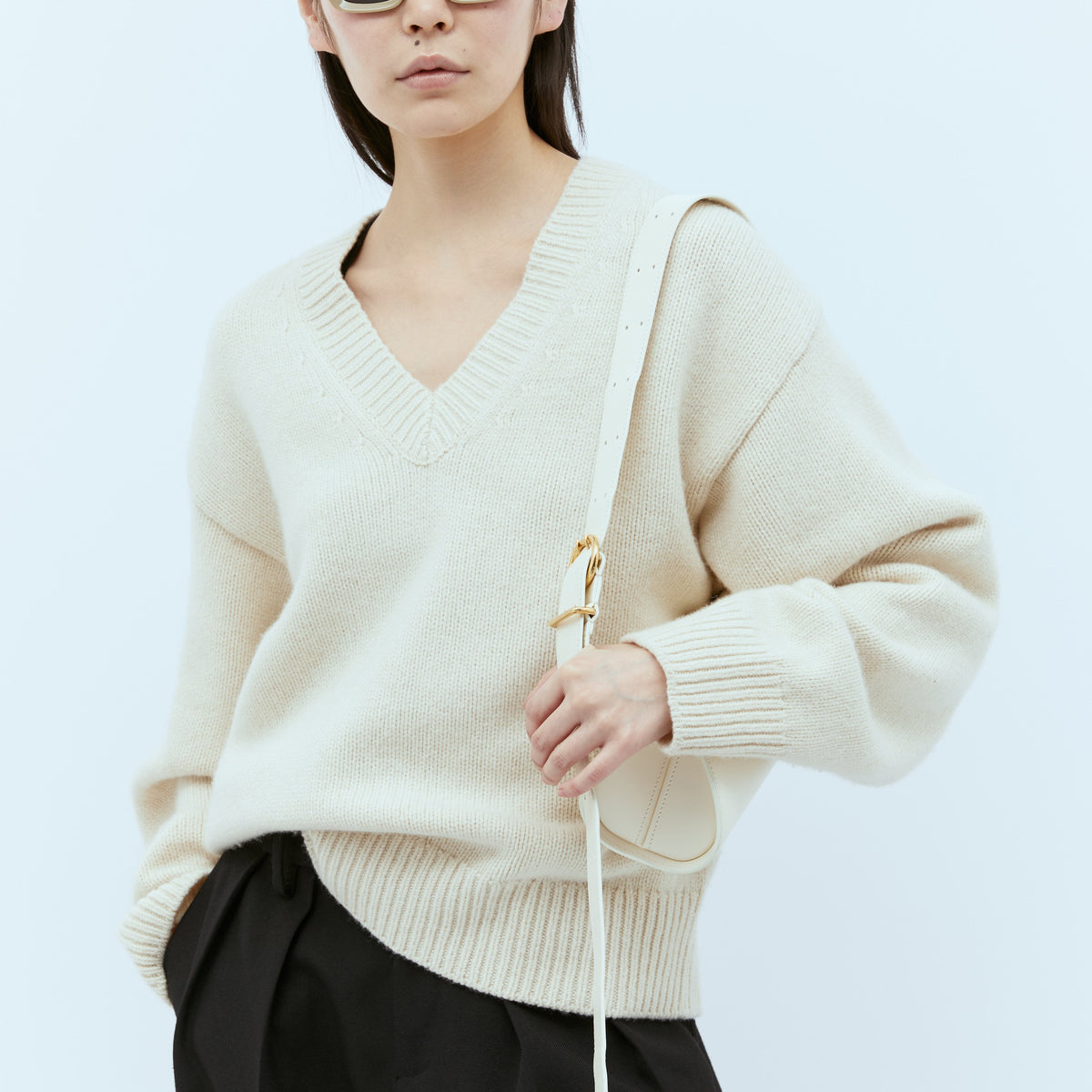Bottega Veneta premium sunglasses detail and craftsmanship close-up