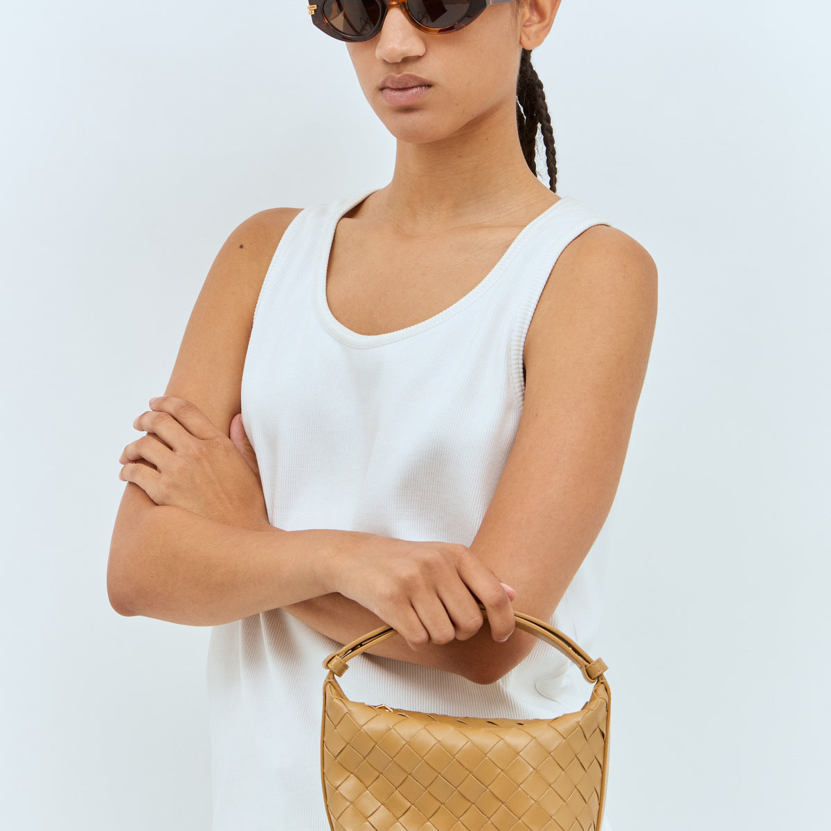 Bottega Veneta sunglasses side profile designer luxury fashion