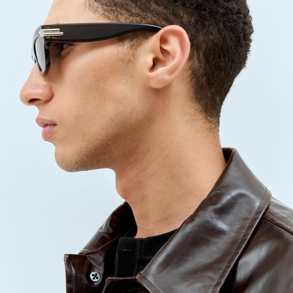 Bottega Veneta premium sunglasses detail and craftsmanship close-up