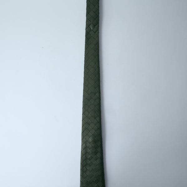 Bottega Veneta Ties? Bottega Veneta Men Braided Leather Tie Classic Designer Silk Tie