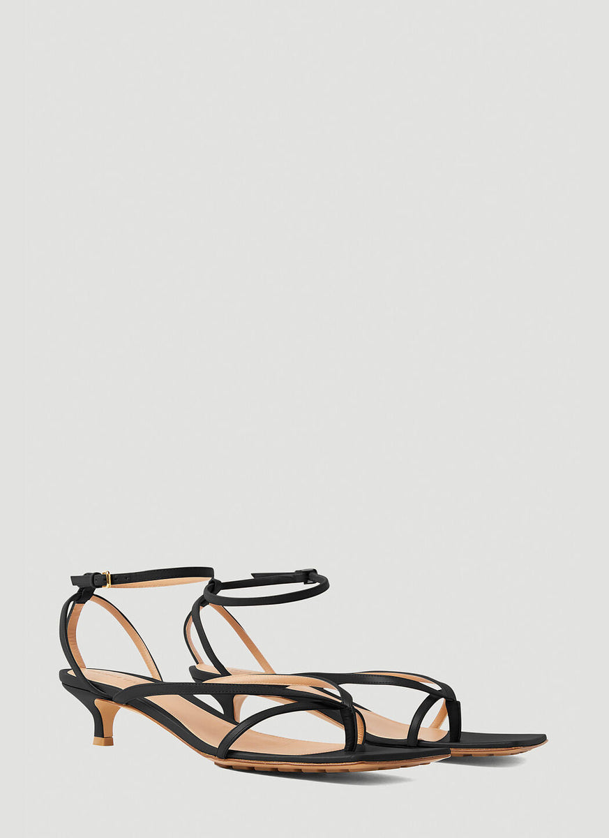 Bottega Veneta Shoes Bottega Veneta Women Leather Stretch Sandals Luxury Lifestyle Designer Footwear
