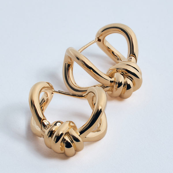 Bottega Veneta Jewellery? Bottega Veneta Women Knot Earrings Elegant Everyday Fine Jewellery