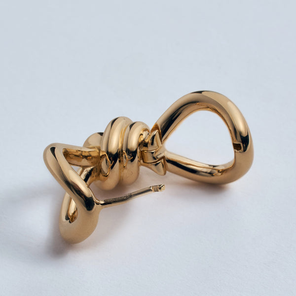 Close-up of Bottega Veneta miscellaneous hardware and fine stitching