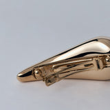 Close-up of Bottega Veneta miscellaneous hardware and fine stitching