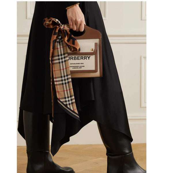 Burberry premium scarves & shawls detail and craftsmanship close-up