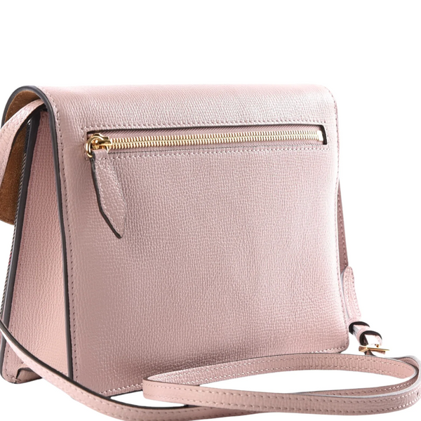 Close-up of Burberry crossbody bags hardware and fine stitching