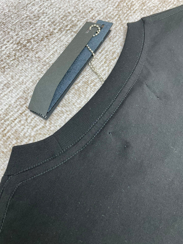 Close-up of Amiri t-shirt craftsmanship