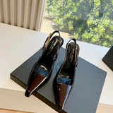 Side profile view of Saint Laurent luxury piece style No.009
