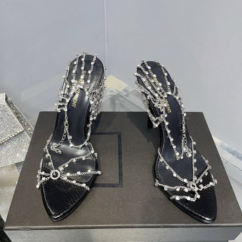 Saint Laurent luxury shoes detail shot